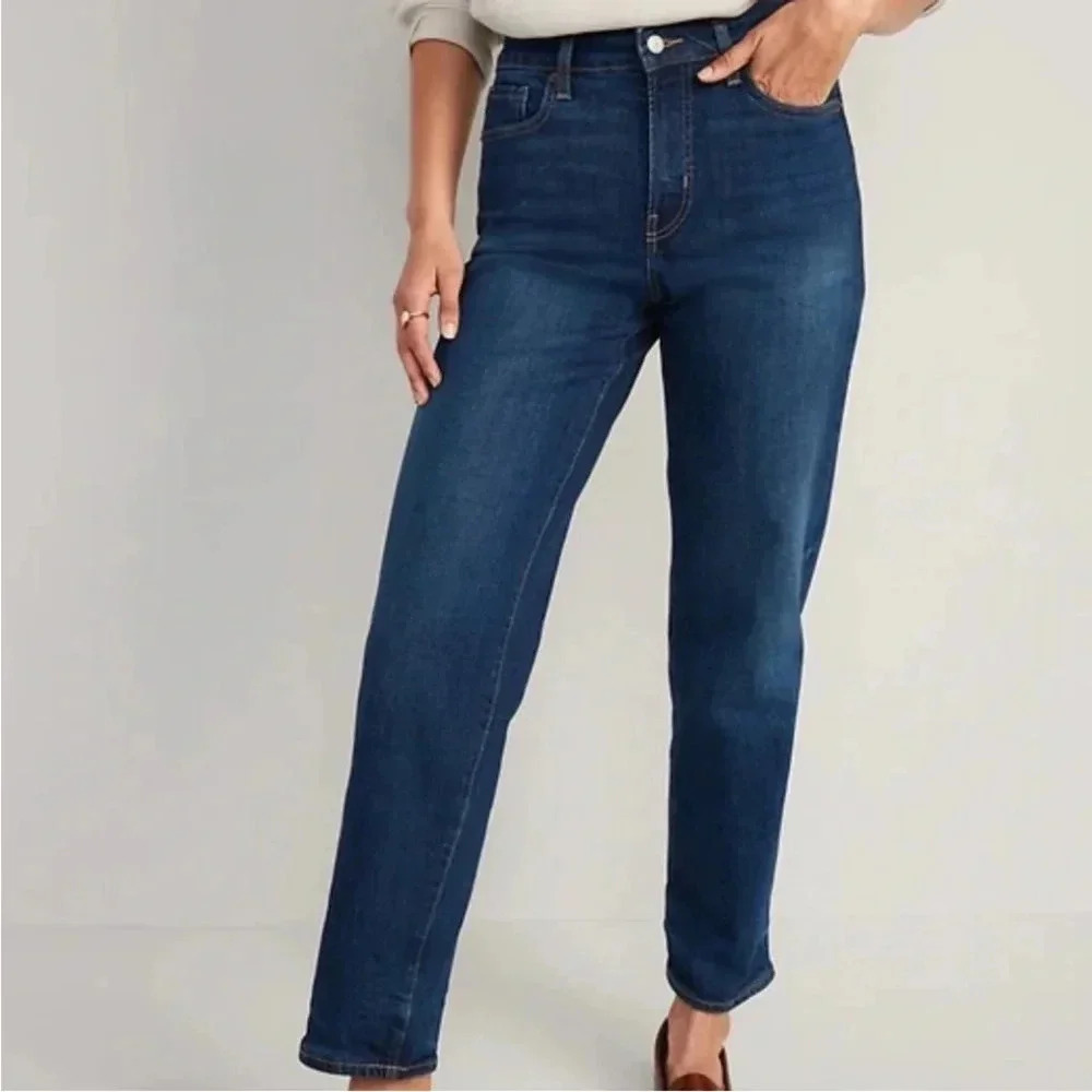 Old Navy Women's High Rise Jeans - Dark Blue